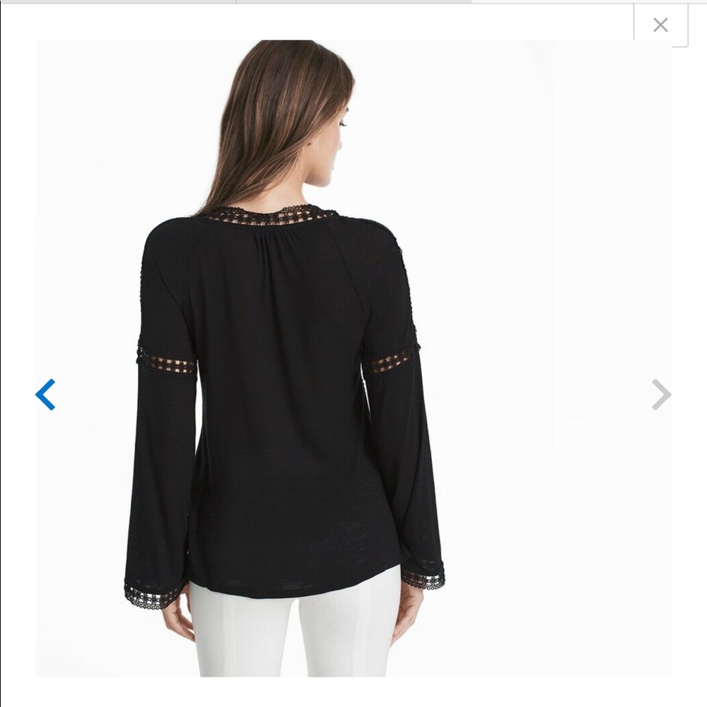 WHBM *B2G1F* long sleeve tee with boho vibe - Picture 2 of 9